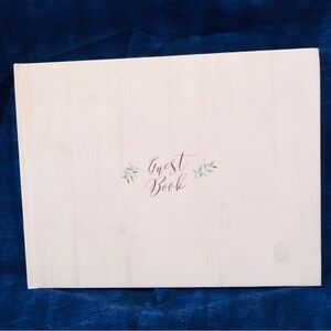 Elegant Guest Book with Leaf Design